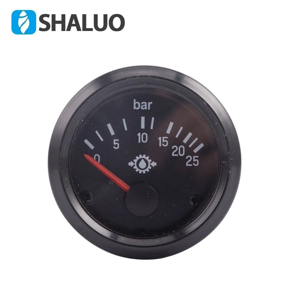 Diesel Generator Set Accessories Oil Pressure Gauge 5bar 10bar Water Temperature Gauge Oil Temperature Gauge 25bar