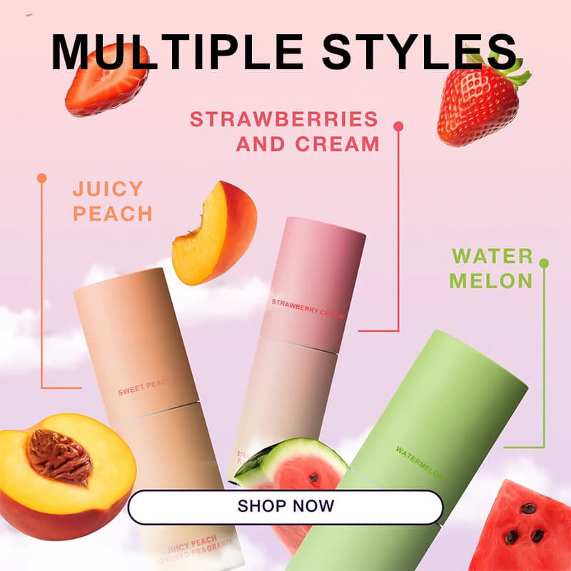 Cross-border customized all-English solid perfume, sweet strawberry cream flavor, solid scent, a hot seller in foreign trade.