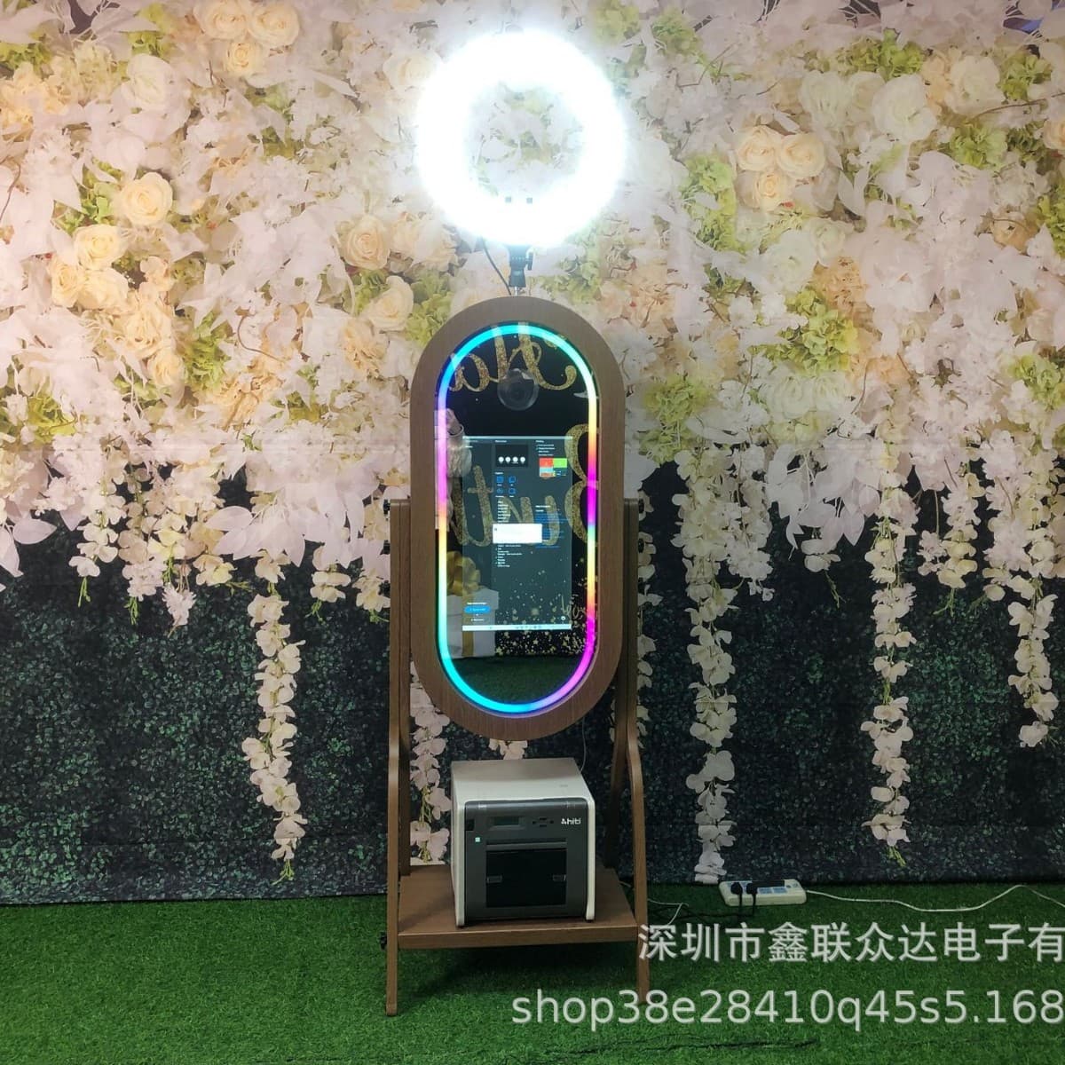 Annual ring wood grain travels through ancient and modern times mirror photo booth mirror wedding magic mirror photo booth fitness mirror