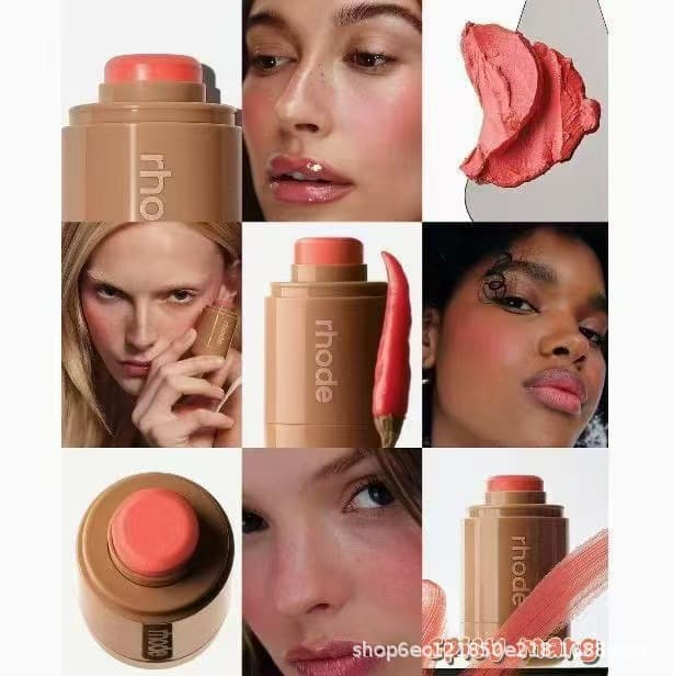 Rhode Blush Stick Hailey Freckle Lip and Cheek Piggy Blush Cream Pocket Blush Stick