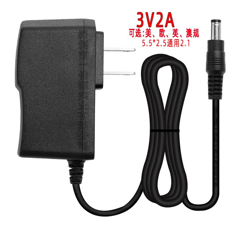 IC Integrated Solution 3V 2A Power Adapter LED Light Motor Watch Winder Battery Power Adapter 6W Charging Cable