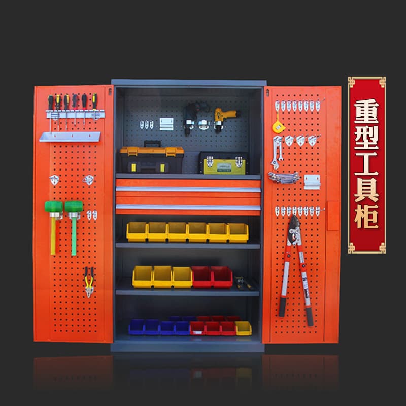 Heavy hardware tool cabinet workshop safety tool storage cabinet iron cabinet factory parts cabinet storage drawer type