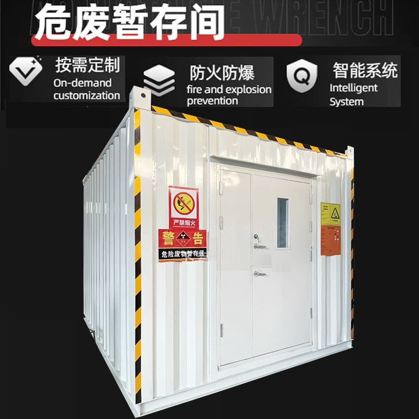 Hazardous waste temporary storage room, explosion-proof cabinet, laboratory storage room, fire and explosion-proof environmental protection mobile hazardous waste room, mobile container