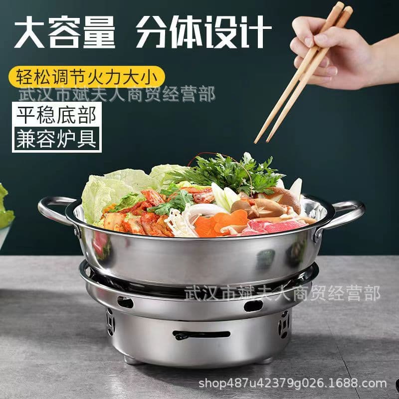Thickened Stainless Steel Windproof Stove, Anti-Slip Solid Alcohol Burner, Base for Home and Dormitory Use