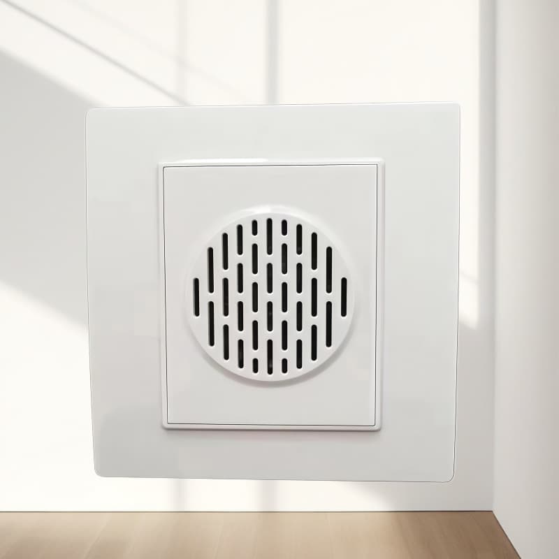 Hotel Electronic Three-Wire Ding-Dong Doorbell, 86-Type Flush Mount with Door Indicator