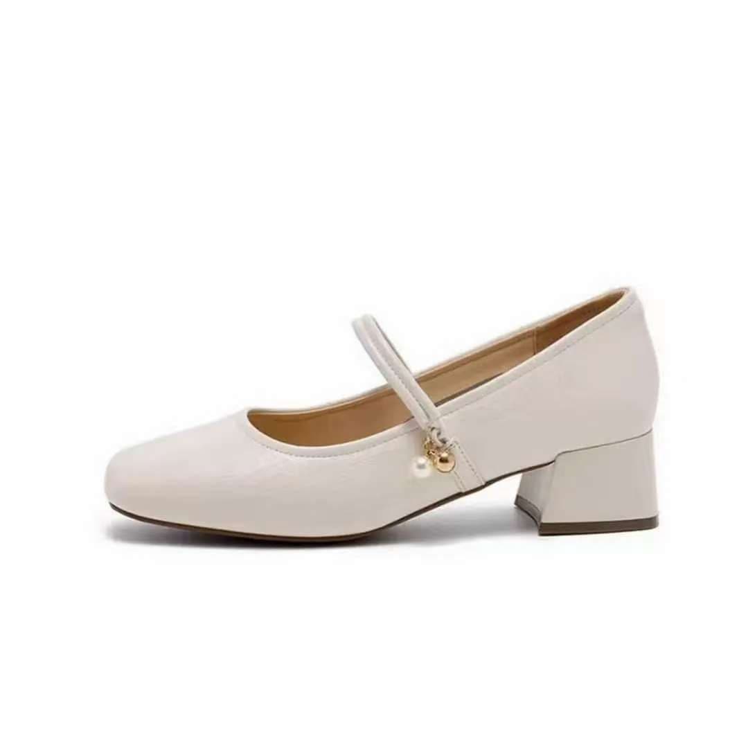 French-Style Shallow-Mouthed Single Shoes for Women, New Summer 2026 Mary Jane Shoes, Soft-Soled, Comfortable, Stylish, Versatile Small Leather Shoes