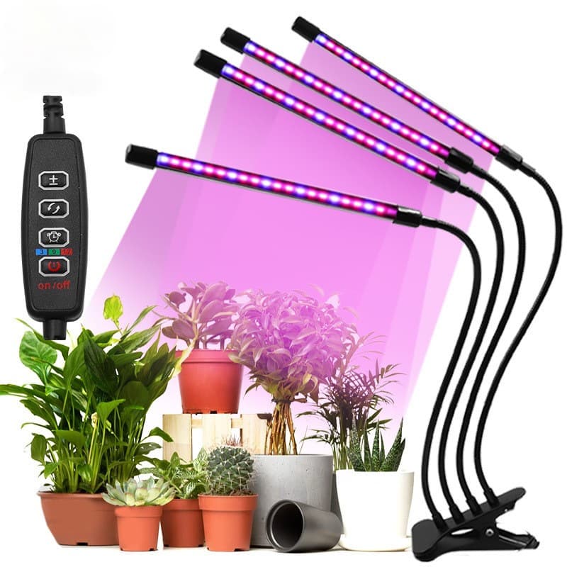 USB Clip-On Plant Grow Light Full Spectrum Sunlight Simulation for Succulents and Green Plants