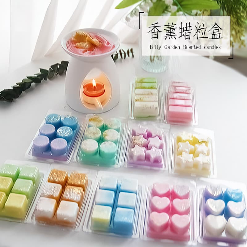 Food Grade Aromatherapy Wax Blocks Chocolate Scented Brick Wax Granules DIY Handmade Diffuser Plastic Packaging Box