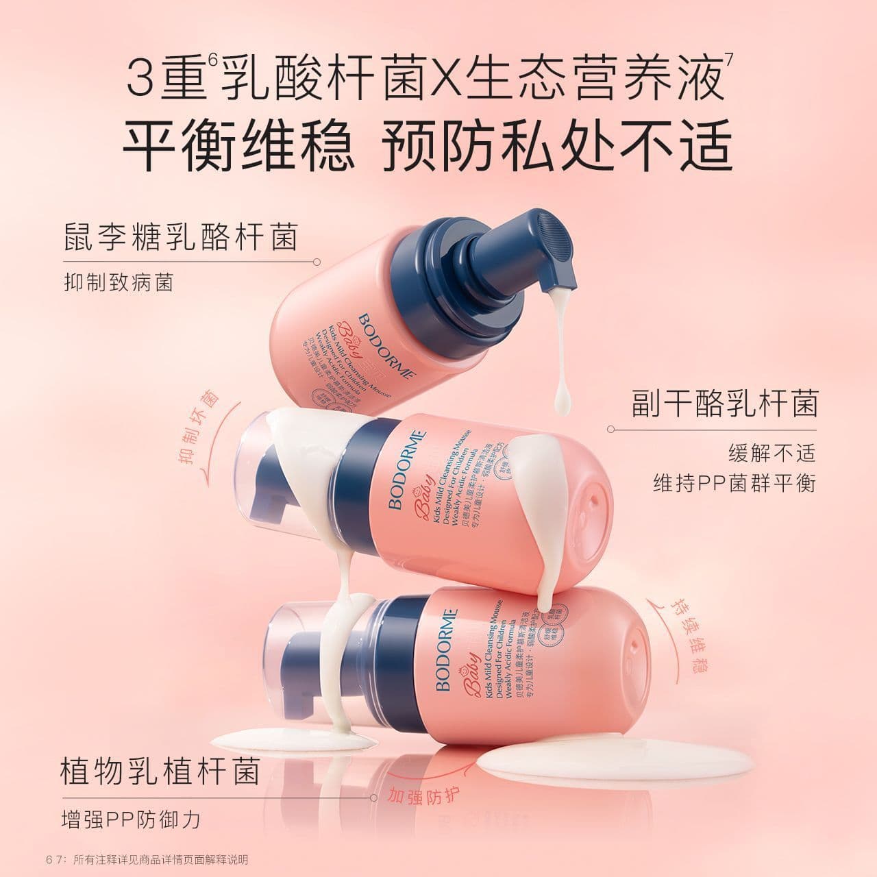 Bedemei Children's Gentle Foam Cleanser for Private Area Care, Baby Wash, and Garden Bottom Cleansing