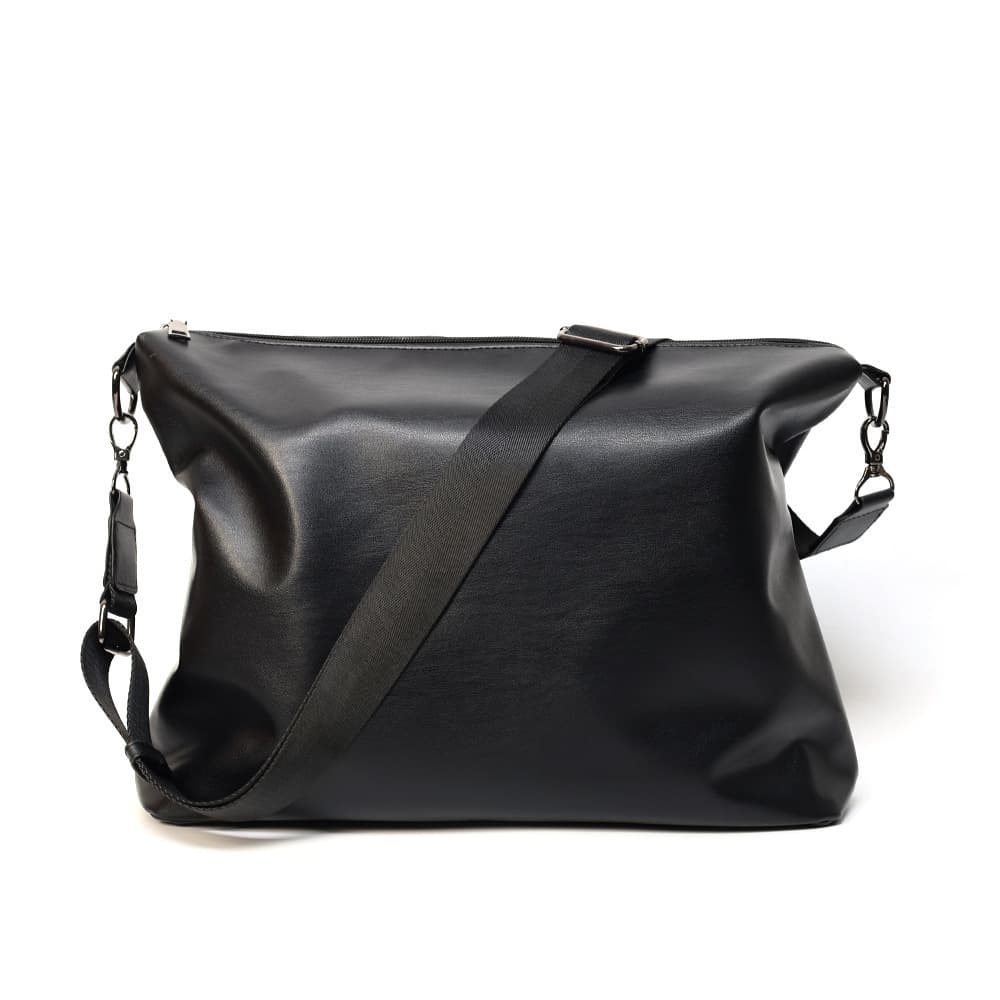 Trendy Casual Large Capacity Computer Square Shoulder Bag Men Personality Youth Student Casual Pu Leather Retro Messenger Bag