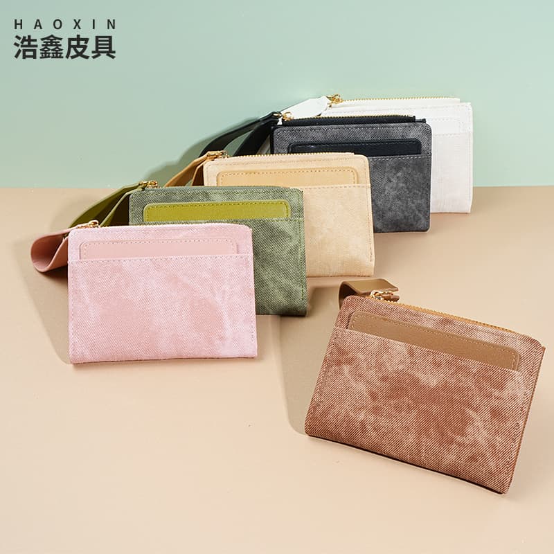 Women's Card Holder, High-End Short Wallet for Students, Trendy Zippered Wallet, Lightweight and Compact Storage Wallet
