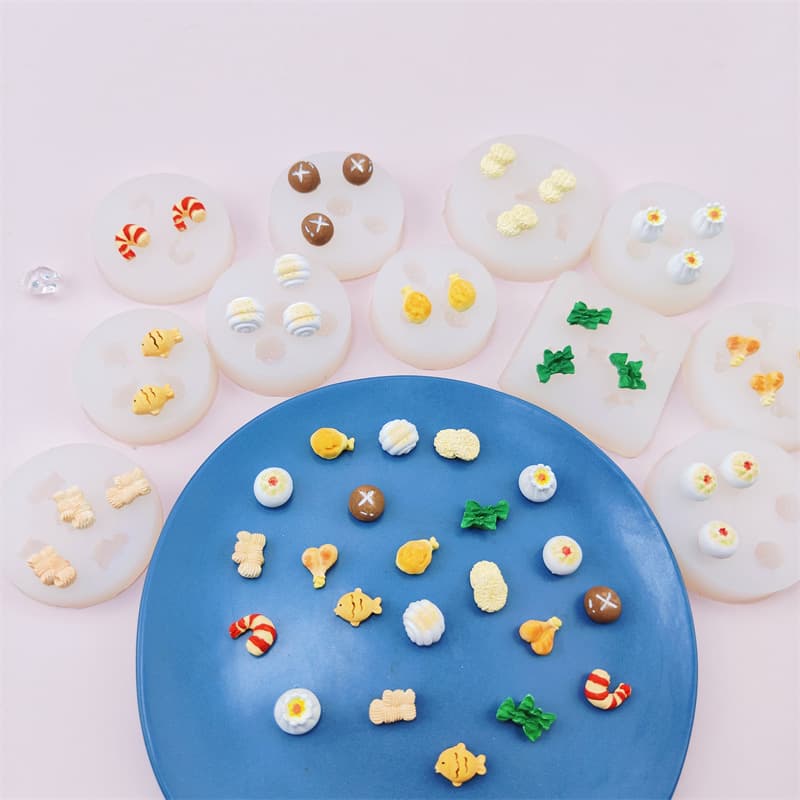 Food Toy Series Small Nose Silicone Mold DIY Epoxy Resin Craft Accessories Wax Seal Mold Baking Decoration Mold