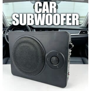 Cross-border Direct Supply Car Audio Ultra-thin Seat Subwoofer 8-inch 10-inch with Tweeter Subwoofer 12V with Wiring