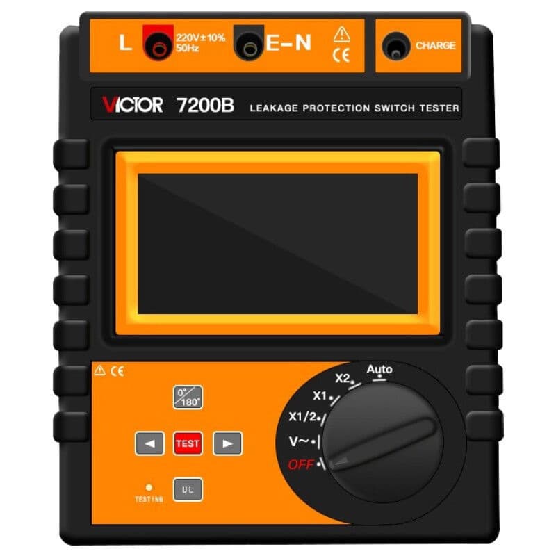 VICTOR VC7200B Leakage Protection Tester Digital Leakage Protection Switch Tester