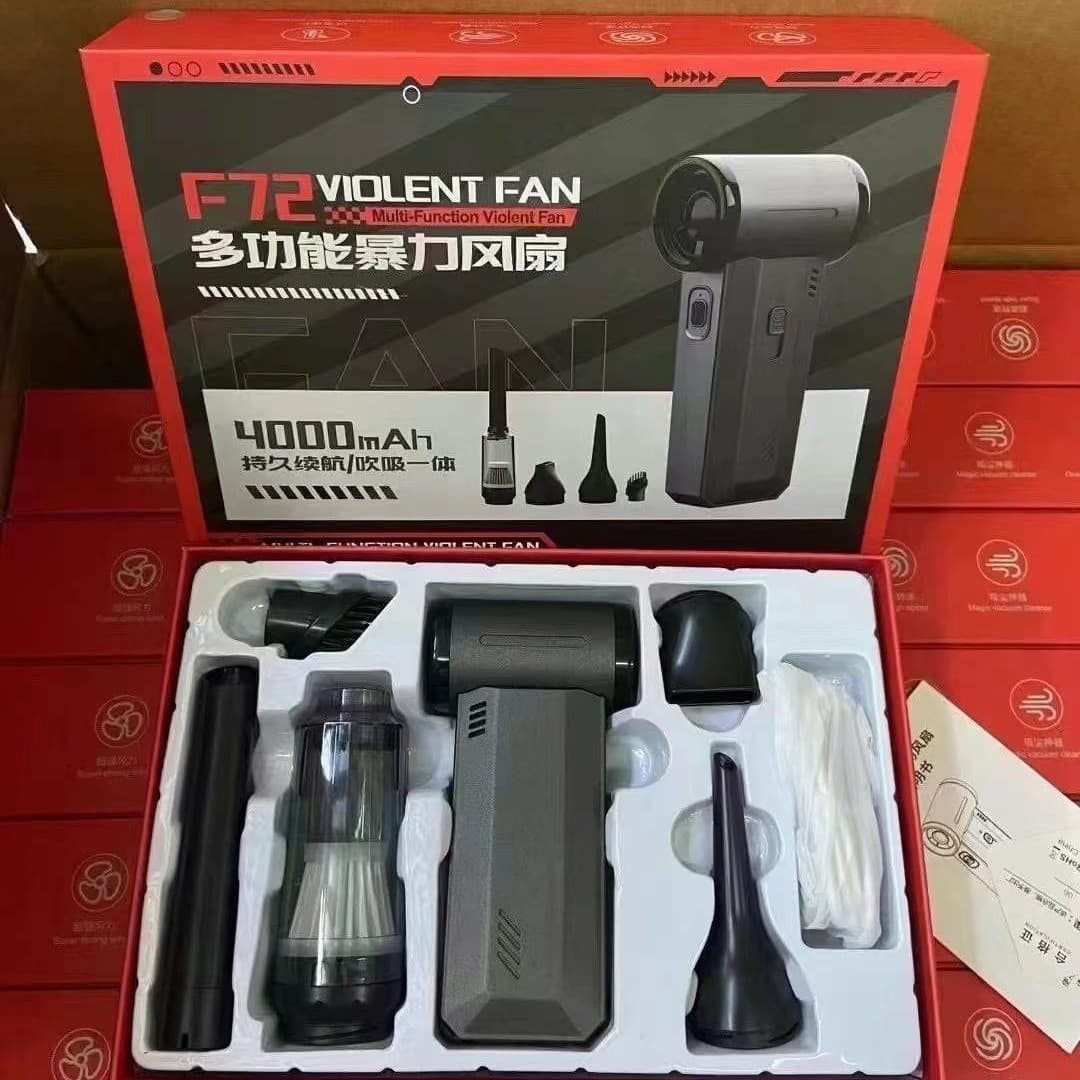 New F72 High-Power Fan, Dust and Snow Blower with High-Speed Brushless Motor Turbo Force Fan