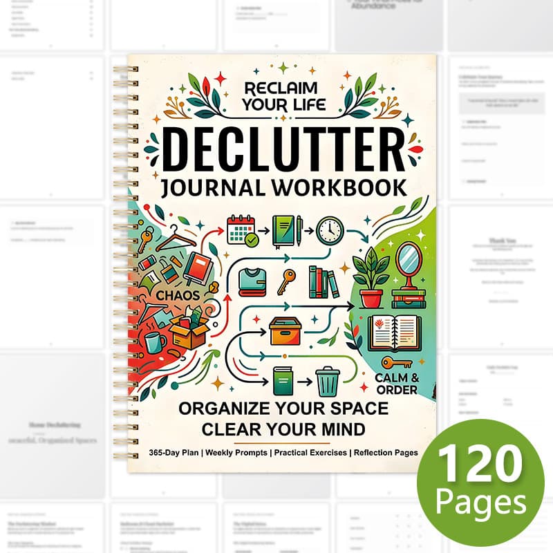 Cross-border new product DECLUTTER JOURNAL WORKBOOK 365-day organizing diary workbook is in stock