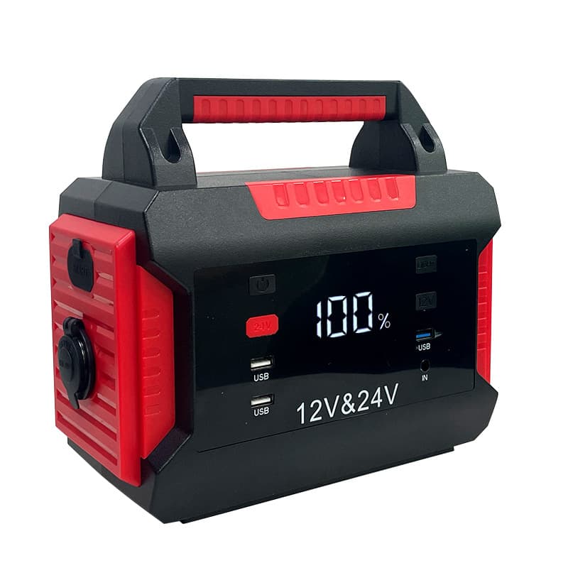 Upgraded 12V/24V high-capacity car jump starter for large trucks, ternary lithium booster 3000A