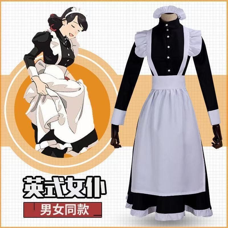 Men's Maid Cosplay Costume - Japanese Lolita Maid Dress, Cute Black and White Maid Outfit for Performance