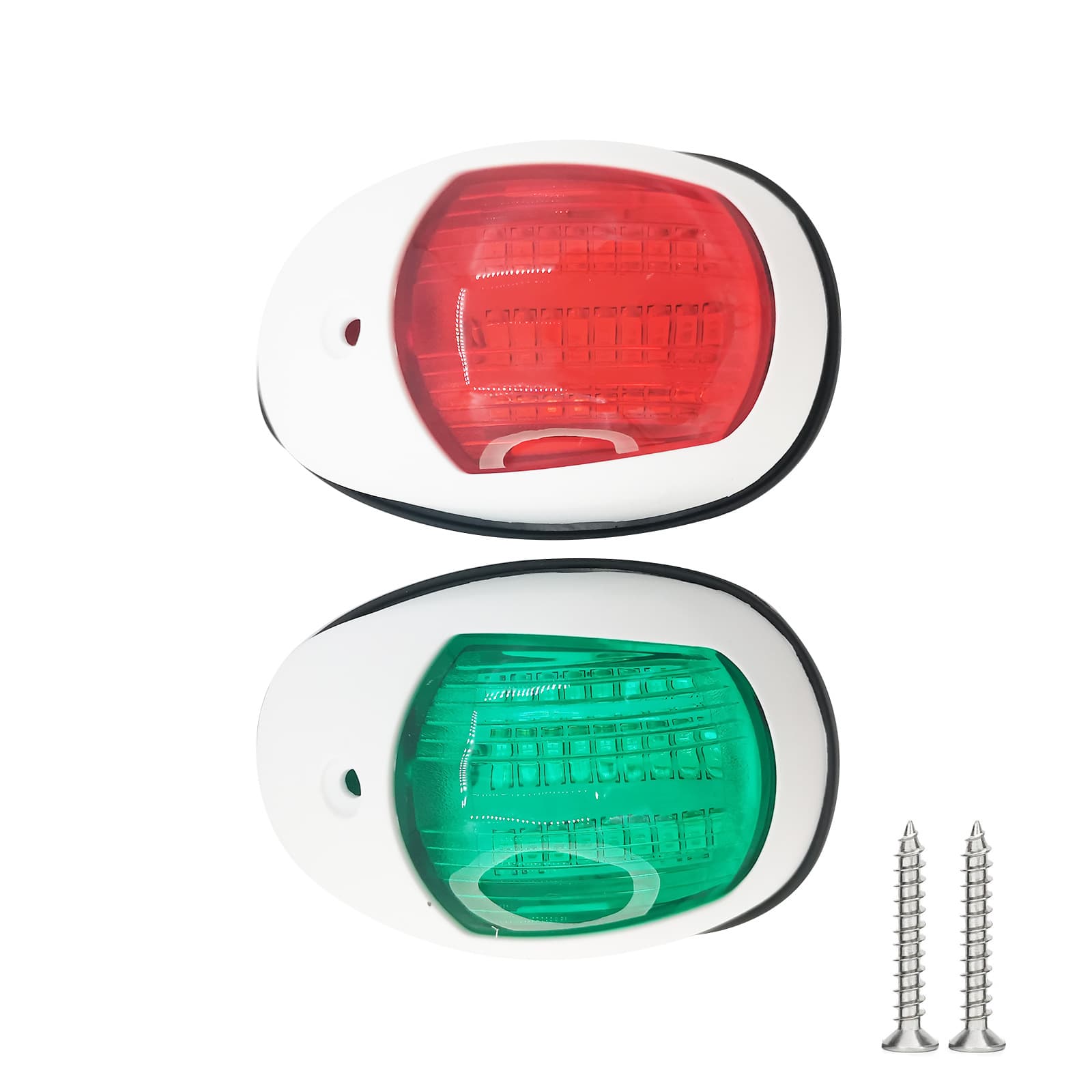 12-24V White Port and Starboard Navigation Light 98*55*35mm Marine Yacht Hardware Accessories LED ISURE