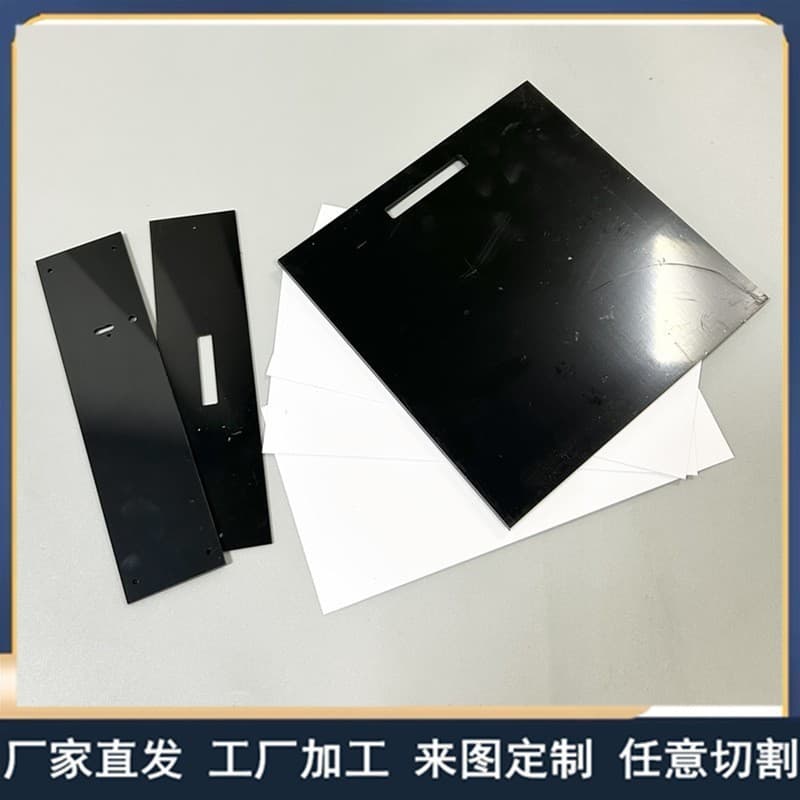 Factory direct white ABS board processing, satin-finish ABS boards, black ABS sheets, high-gloss surface ABS plastic panels.