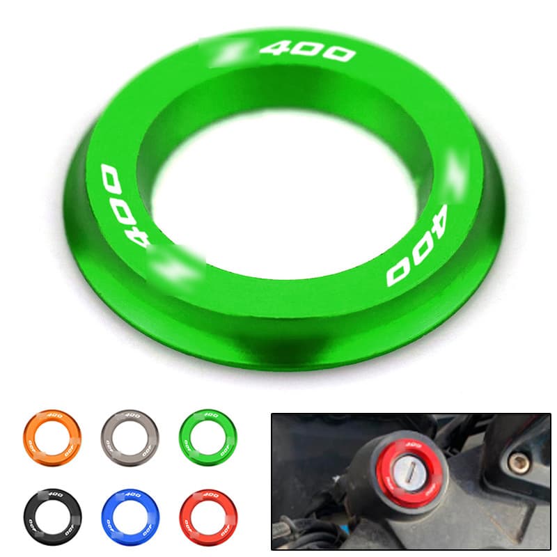 Suitable for Kawasaki modified z400 aluminum alloy key ring ignition ring keyhole ring modification accessories