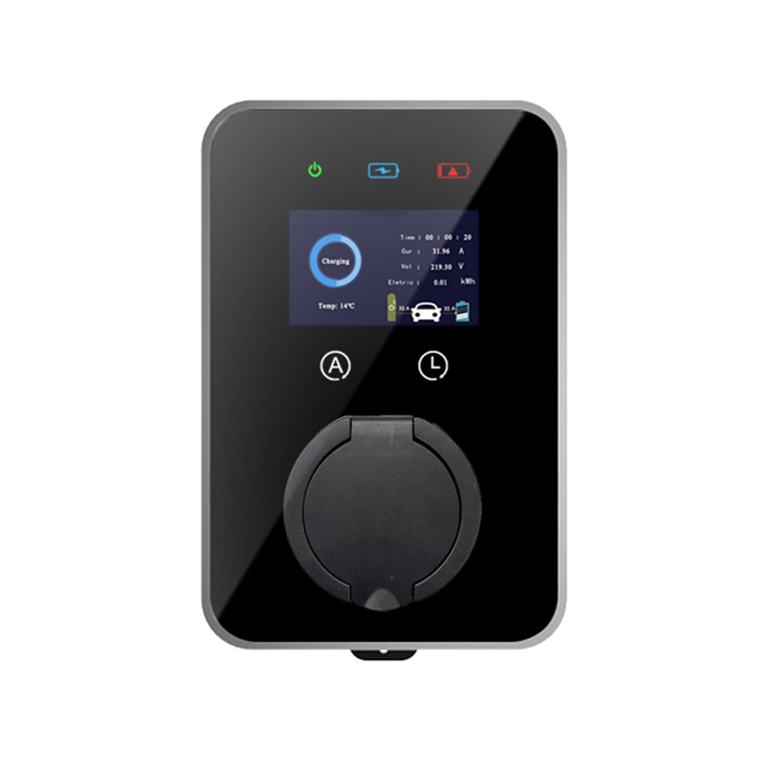 European standard electric vehicle charging gun, AC 32A, home fast charging wall-mounted charging pile