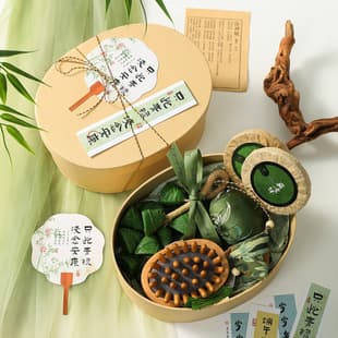 Dragon Boat Festival gift for clients and employees, creative zongzi handmade soap gift box set, practical small gifts