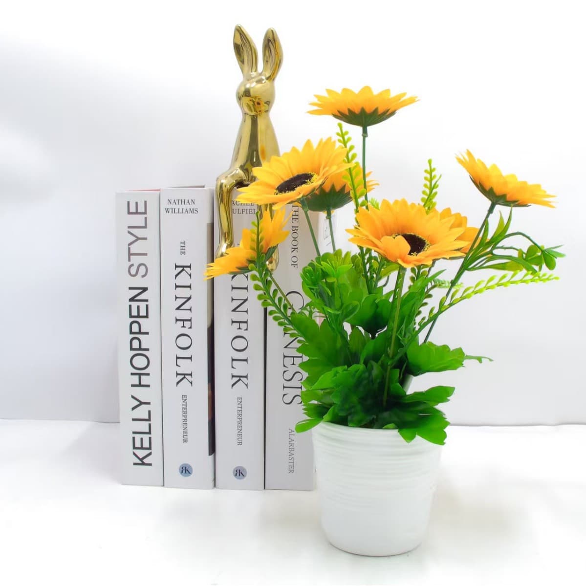 2025 Artificial Flower Set Plastic Flowers Fake Flowers Living Room Home Decoration Silk Flowers Dried Flower Bouquet Potted Plants Wholesale