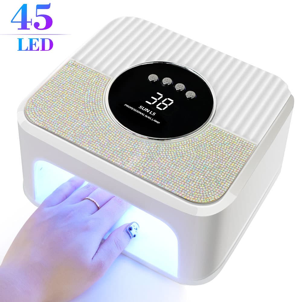 Cross-border Hot Selling High Power LED Nail Lamp UV Gel Nail Dryer Fast Curing No Black Hands Nail Polish Lamp L5 Wholesale Stock