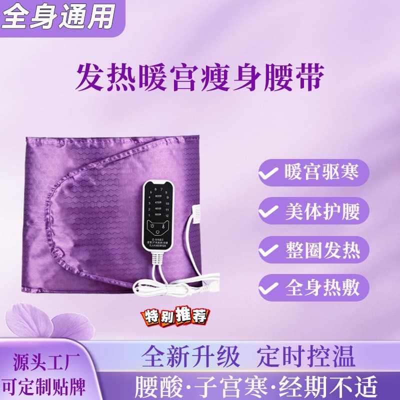 Electric Heating Waist, Leg, and Knee Warmer Belt for Menstrual Cramps, Hot Compress, Uterus Warming, Home and Beauty Salon Use