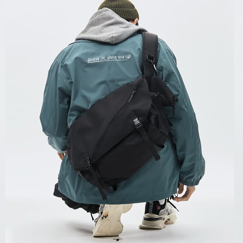 Fashionable Youth Workwear Bag Large Capacity Crossbody Bag For Boys Casual Streetwear Trendy Single Shoulder