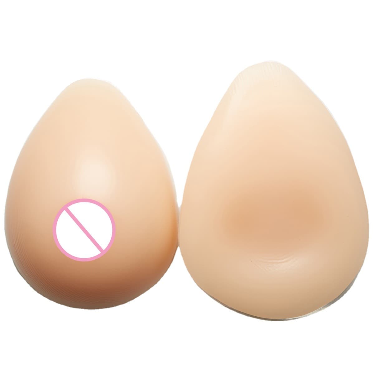 CD Crossdressing Breast Forms, Concave Base Teardrop Silicone Breast Prosthesis, Crossdresser Fake Breasts, Liquid Silicone Post-Surgery Breast Prosthesis