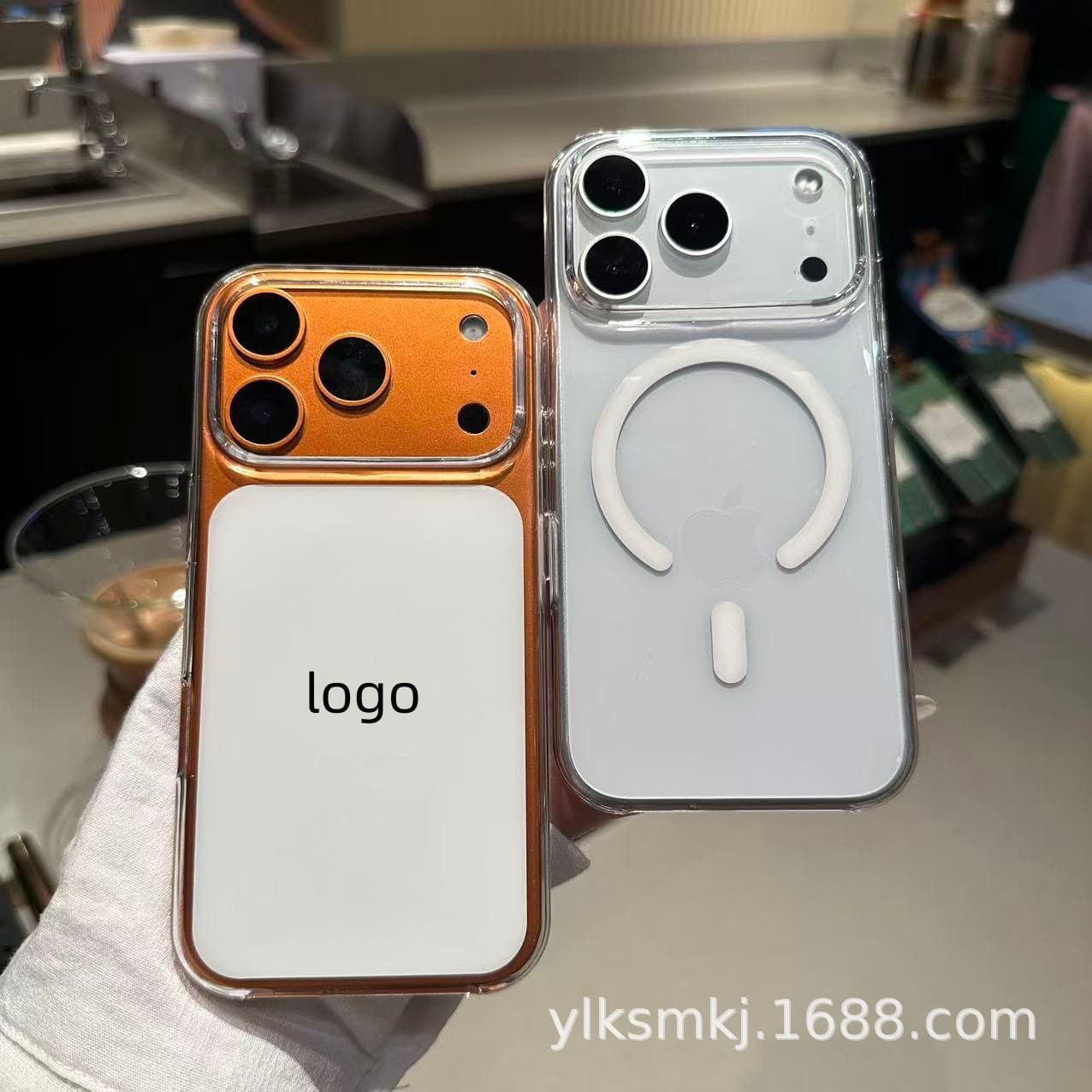 Transparent MagSafe Magnetic Case for iPhone 17 Pro with Animation, Apple 16 Triple Protection Shockproof Cover
