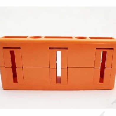 MD3 Insulated Busbar Clamp Spacing 80 Three-Phase Double-Row Yellow Busbar Frame for Copper Busbar Fixing Clip for GCK Drawer Cabinet