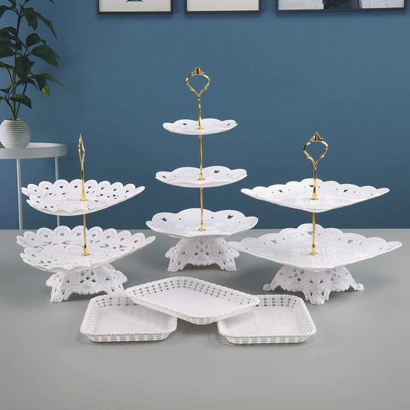 Birthday Decoration Dessert Table Ornaments, Wedding Display Stand, Multi-Layer Fruit Display Stand, Cake Tray, Snack Rack, Dropshipping