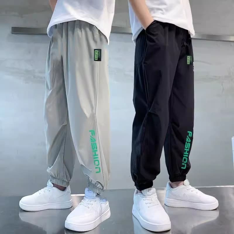 Boys' Mosquito-Proof Pants Summer Thin 2026 New Kids Ice Silk Sports Long Pants for Middle and Older Boys Summer Trousers