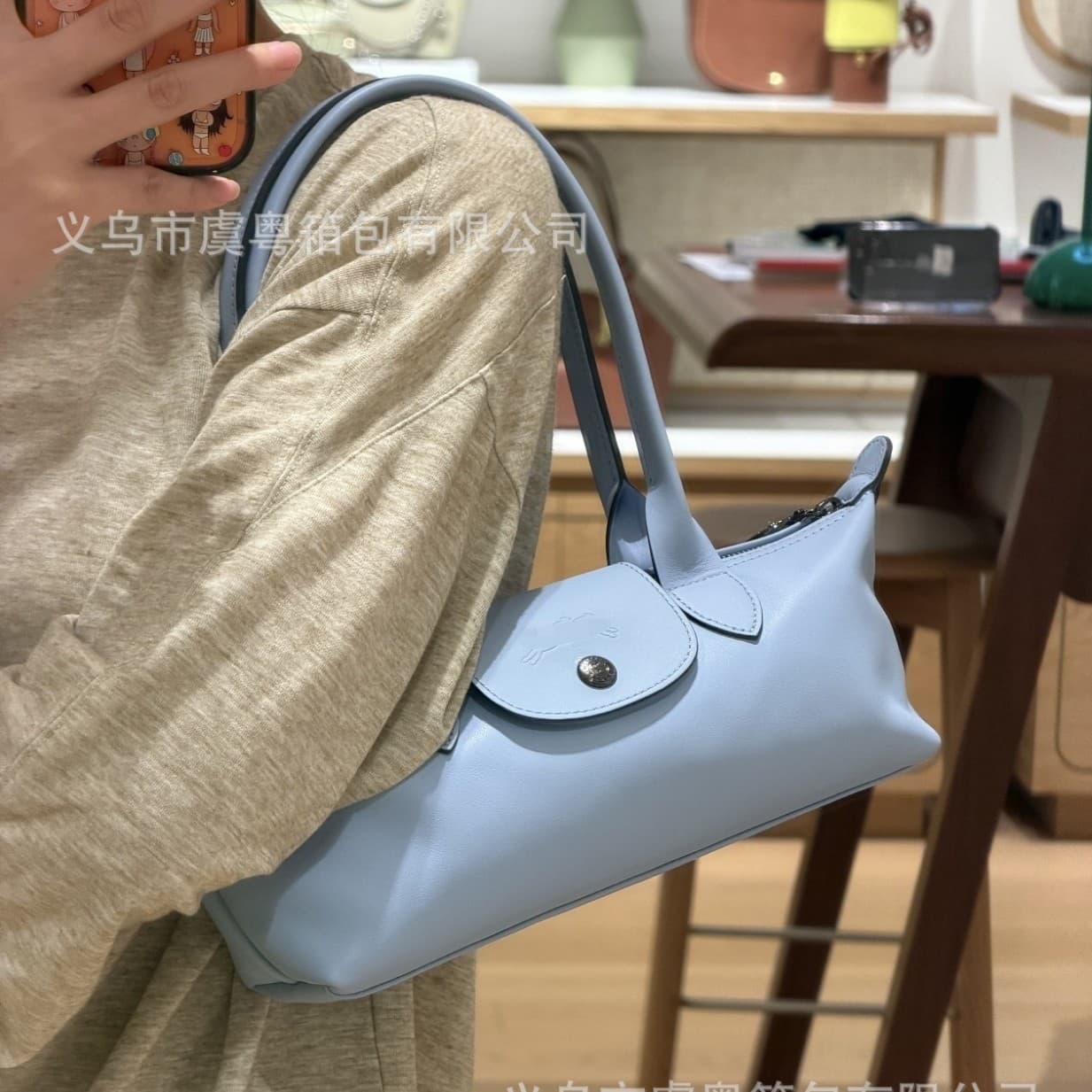 Dragon Inlaid Baguette Bag 2026 New Style Luxury Lambskin Dumpling Bag Long Handle Fashionable Underarm Bag Lightweight Handbag