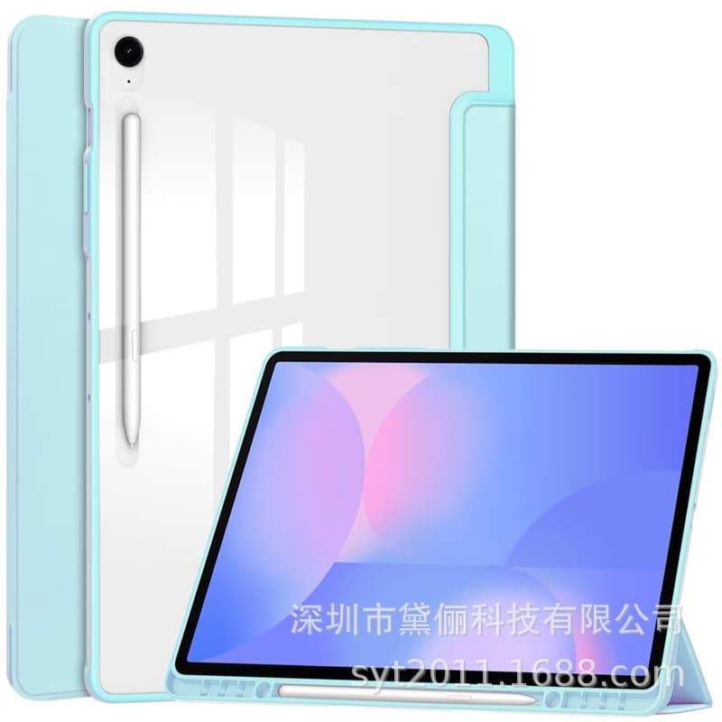 Suitable for Samsung Tab S11 Ultra tablet protective case S10 lite tri-fold acrylic with pen slot protection