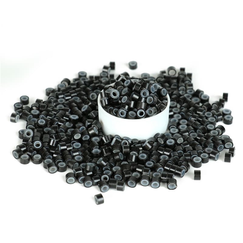 Silicone Hair Extension Rings 50*30*30 Silicone Buckle Aluminum Ring Hair Extension Clips Hair Accessories Gold Wire Silicone Rings