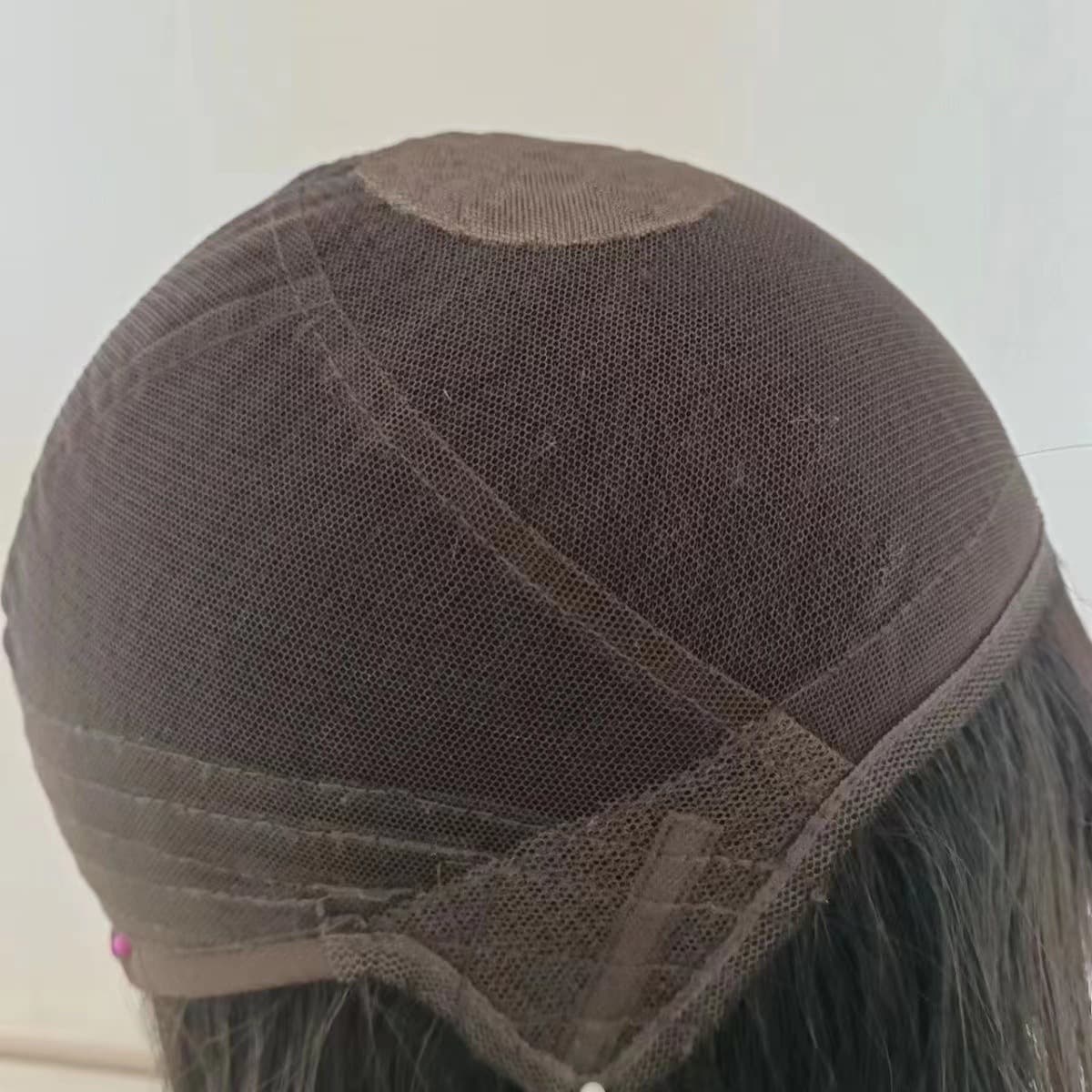 Full Hand-Tied Wig Cap Blank Factory Direct Supply Finished Custom Wig Styling Curly Ultra-Thin Breathable Elastic Net