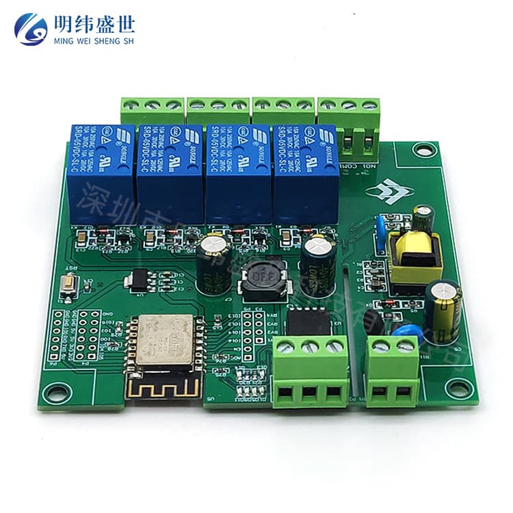 ESP8266 WiFi 4-Channel Relay Module ESP-12F Development Board Secondary Development Board 5V Power Supply