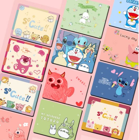 Ins Style Cute Cartoon Mouse Pad Small Portable for Men and Women Computer Keyboard Mat Gaming Office Desktop Smooth