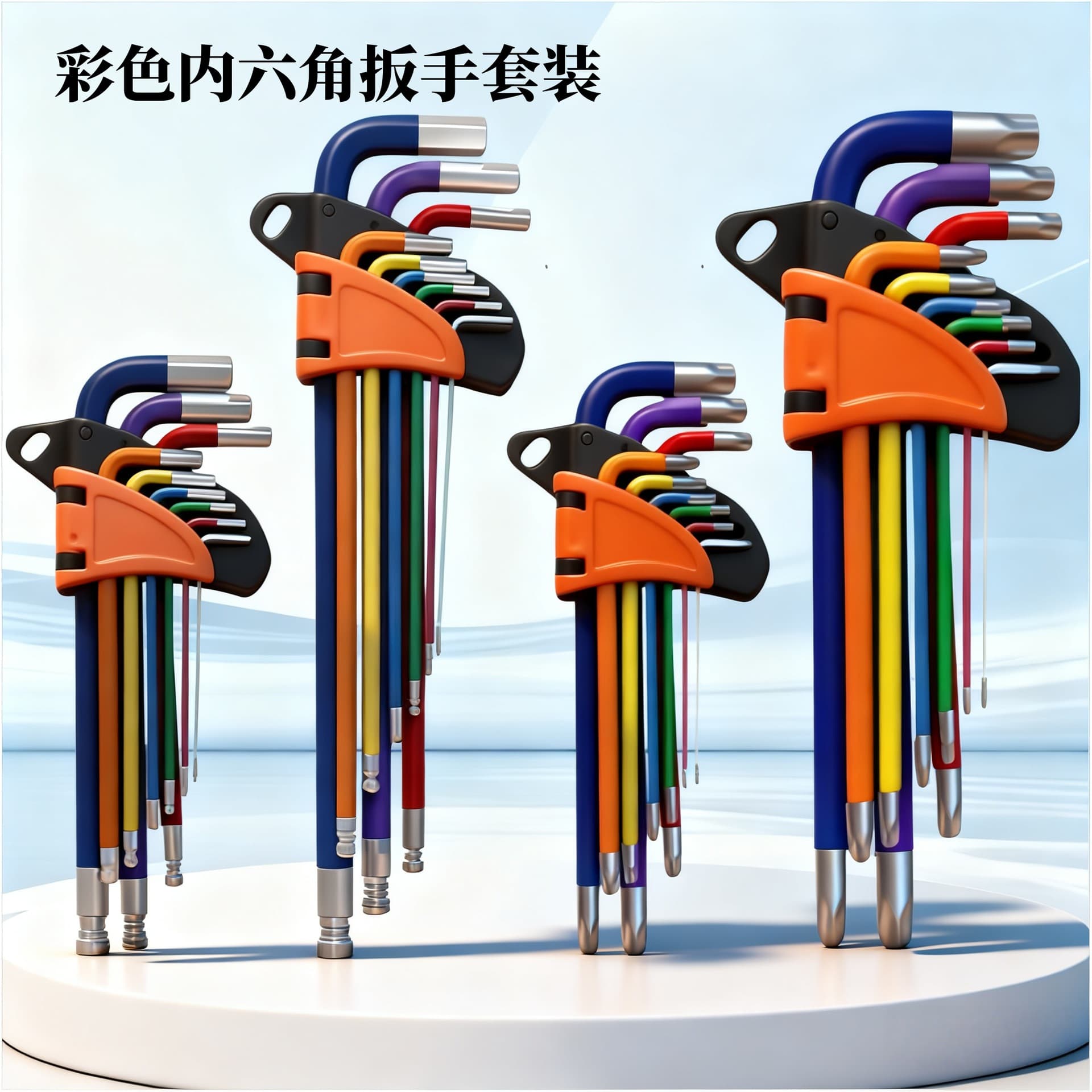 Sibang Tools Colorful Hex Key Wrench Set Hexagonal Allen Key Screwdriver Tool Kit