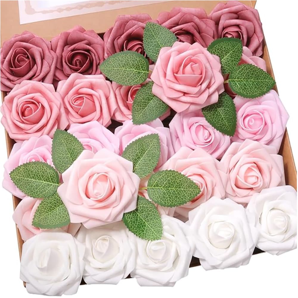 25 large foam roses with pole PE material simulated roses artificial flowers wedding Valentine's Day spot wholesale
