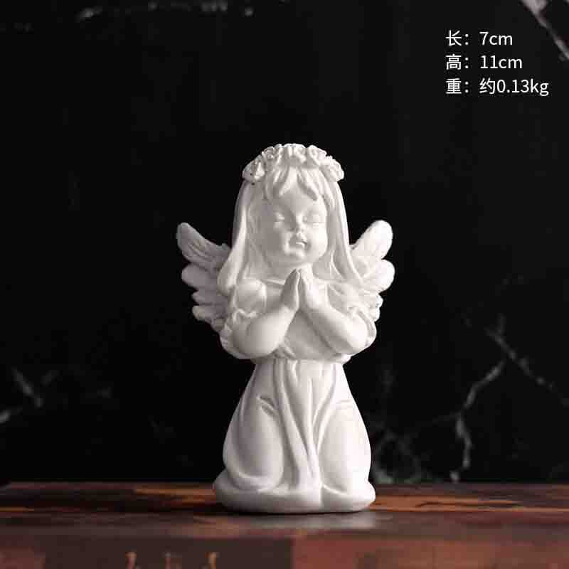 Simulated resin angel baby ornaments, European angel sculptures, home living room and bedroom decoration gifts