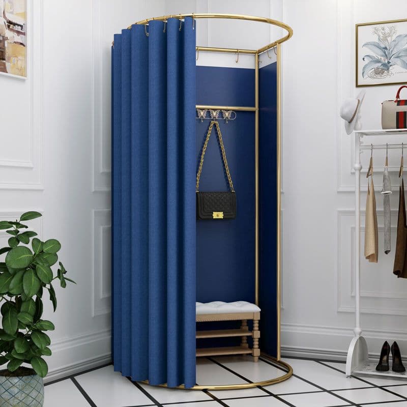 Clothing Store Mall Curtain, Fitting Room Simple Mobile Changing Room, Temporary Detachable Display Rack, Dressing Room