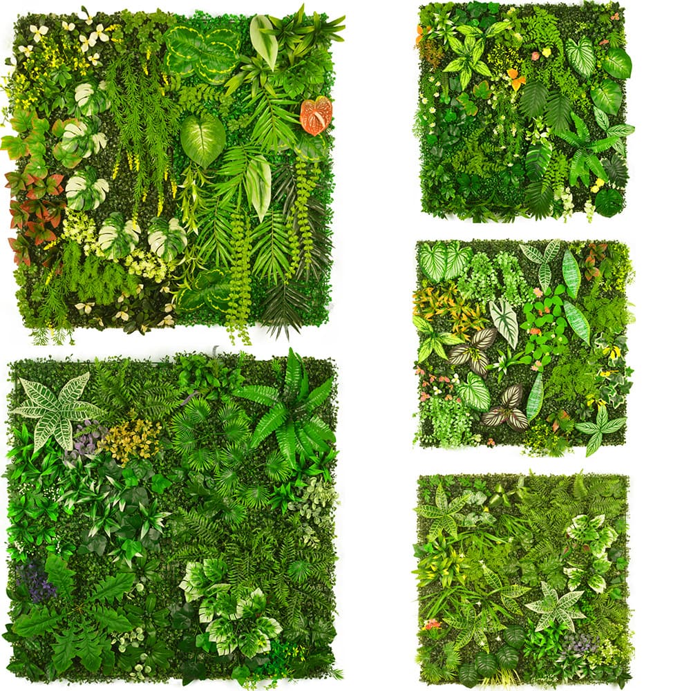 Wholesale cross-border background wall decoration simulated plant wall project greening and landscaping wall hanging bionic artificial green plant wall
