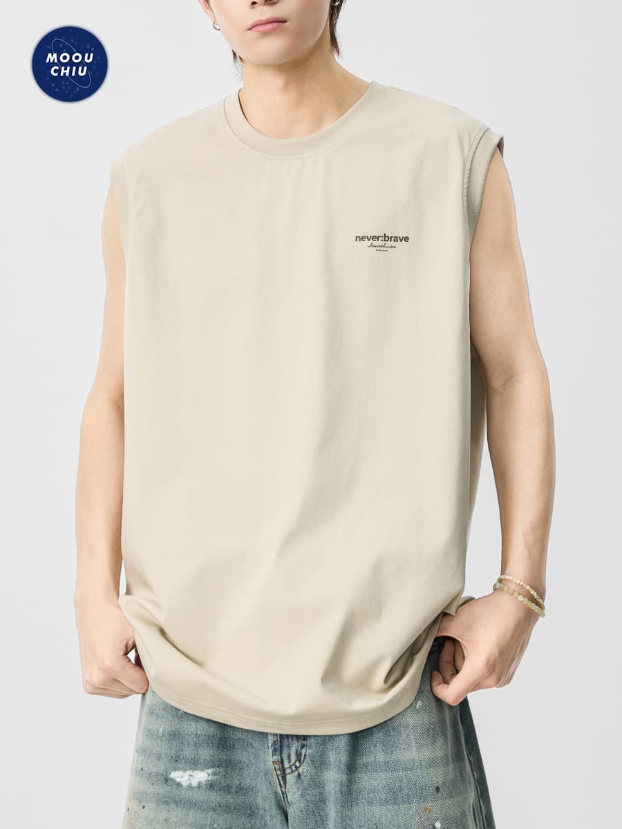 Muqiu Men's Wear | 2026 Summer Cool Sleeveless Vest Men's Loose Sports Casual Tank Top Base Layer
