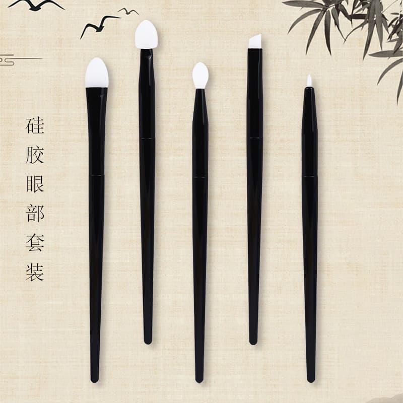 Single Silicone Eyeshadow Brush Lip Brush Eyebrow Brush Eyeliner Brush Set Silicone Makeup Brush Full In Stock