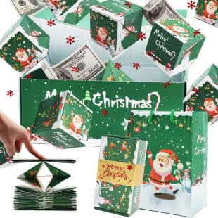 2025 Cross-Border Hot Selling Christmas Surprise Jump Box Birthday Creative Gift Folding Bounce Red Envelope Gift Box